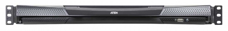 KVM консоль с переключателем ATEN 1L/1R 16p C5 D.Rail LCD KVM over IP SW