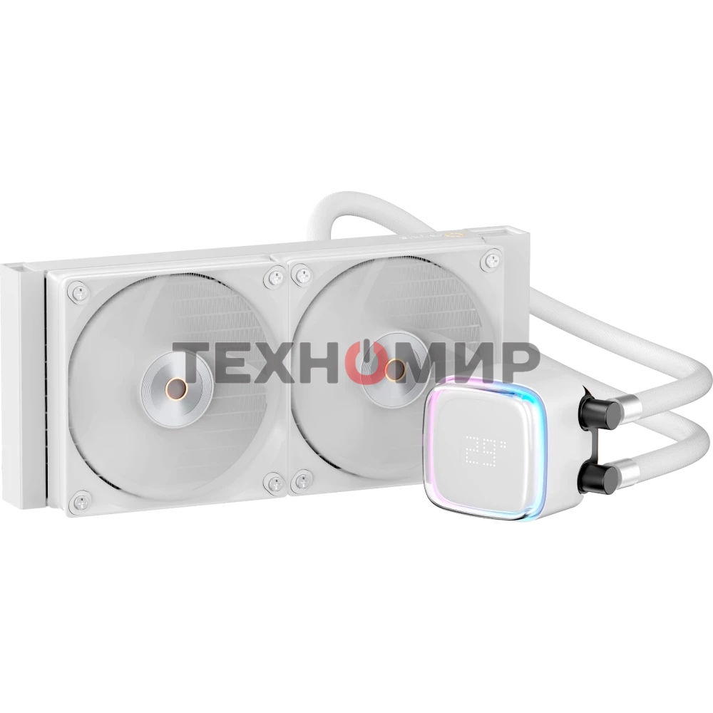 Система жидкостного охлаждения Ocypus Iota L24 WH ARGb белый 120мм алюминий+медь 2000rpm 29db 4-pin 280W