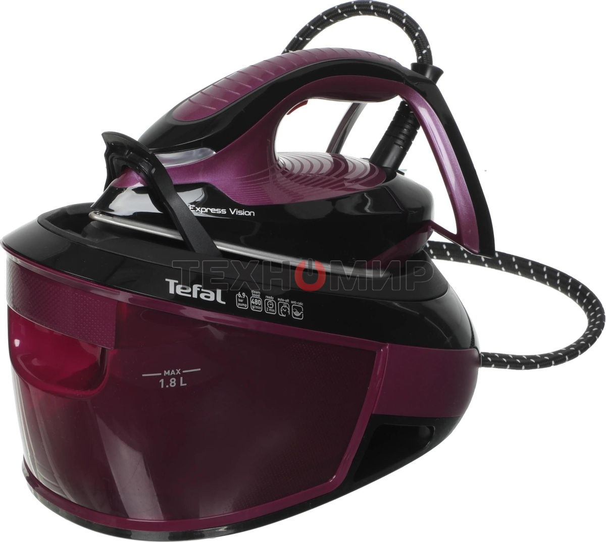 Парогенератор Tefal Express Vision SV8152E0 2800Вт фиолетовый/черный
