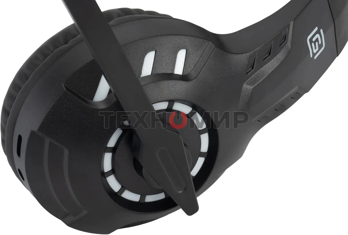 Гарнитура беспроводная/проводная с микрофоном Оклик HS-L420G черный накладные BT оголовье (1939799)