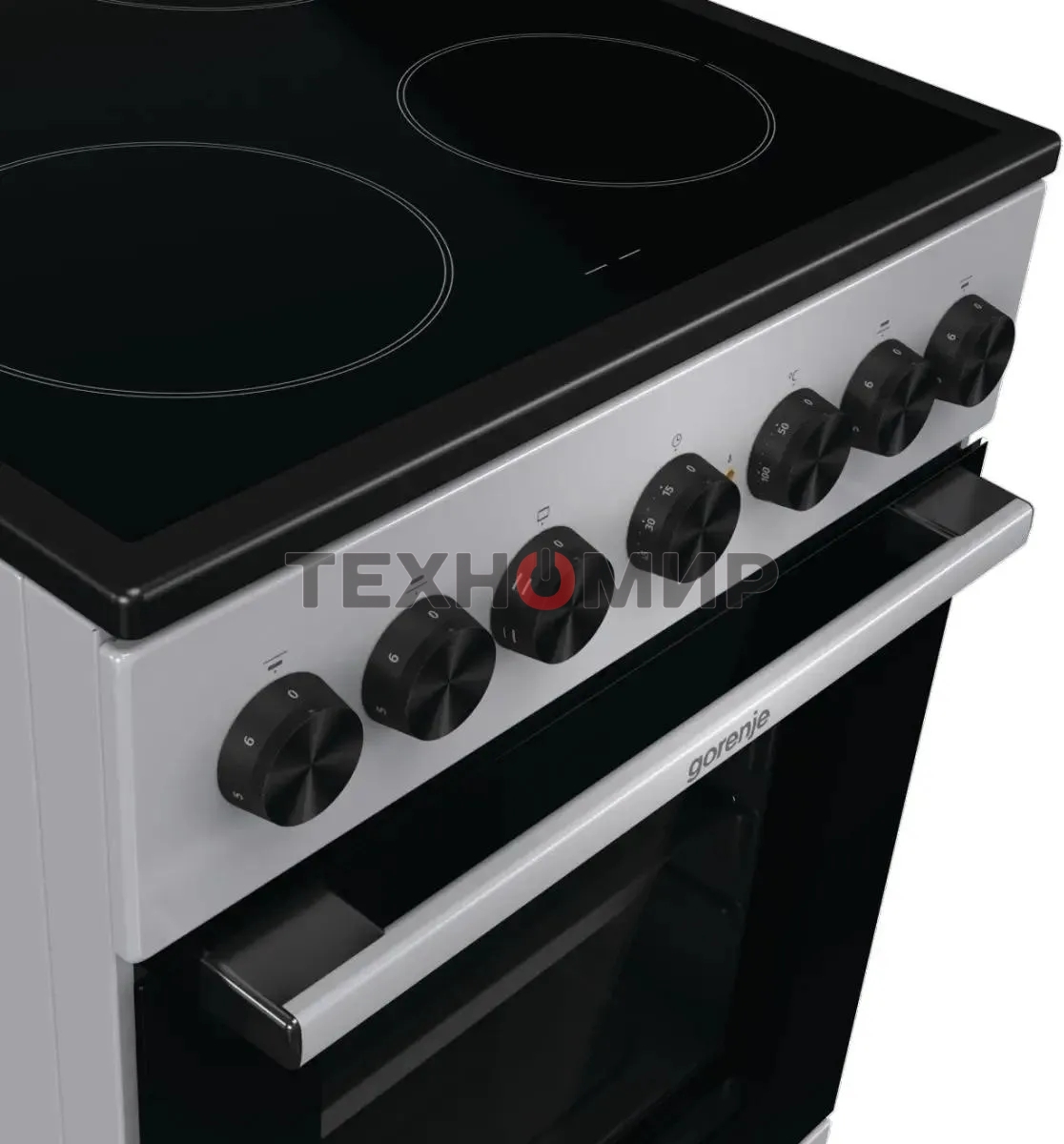 Плита электрическая Gorenje GEC5B20SG серый, конфорок 4 электрических, духовка 68 л, 50 см x 85 см x 59.4 см