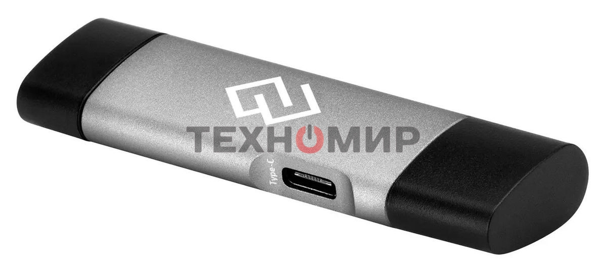 Кард-ридер Digma CR-СU2520-G/серый/SD/TF/micro-SD/micro-SDXC/miсro-SDHC/USB 2.0/Type-C/алюминий