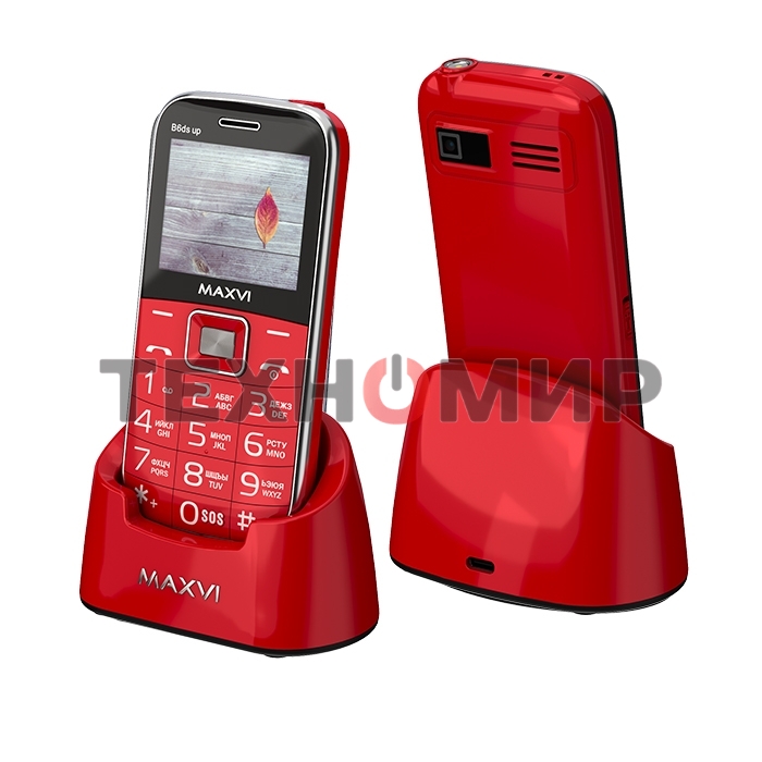 Мобильный телефон Maxvi B6ds up красный