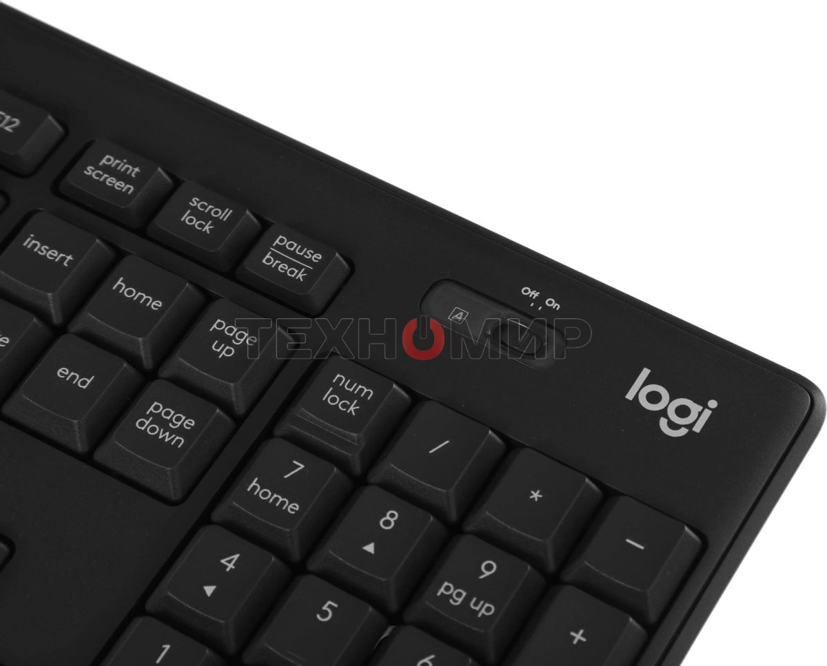 Комплект клавиатура+мышь Logitech MK295 беспроводной, USB, чёрный