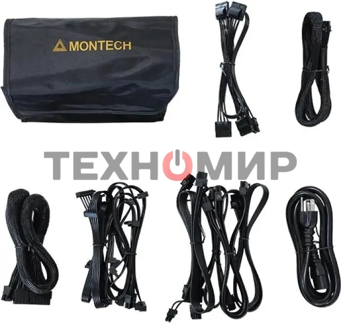 Блок питания Montech ATX 1200W TITAN GOLD Gen.5, 1200 Вт, 80 PLUS GOLD, 135 мм, модульный, черный