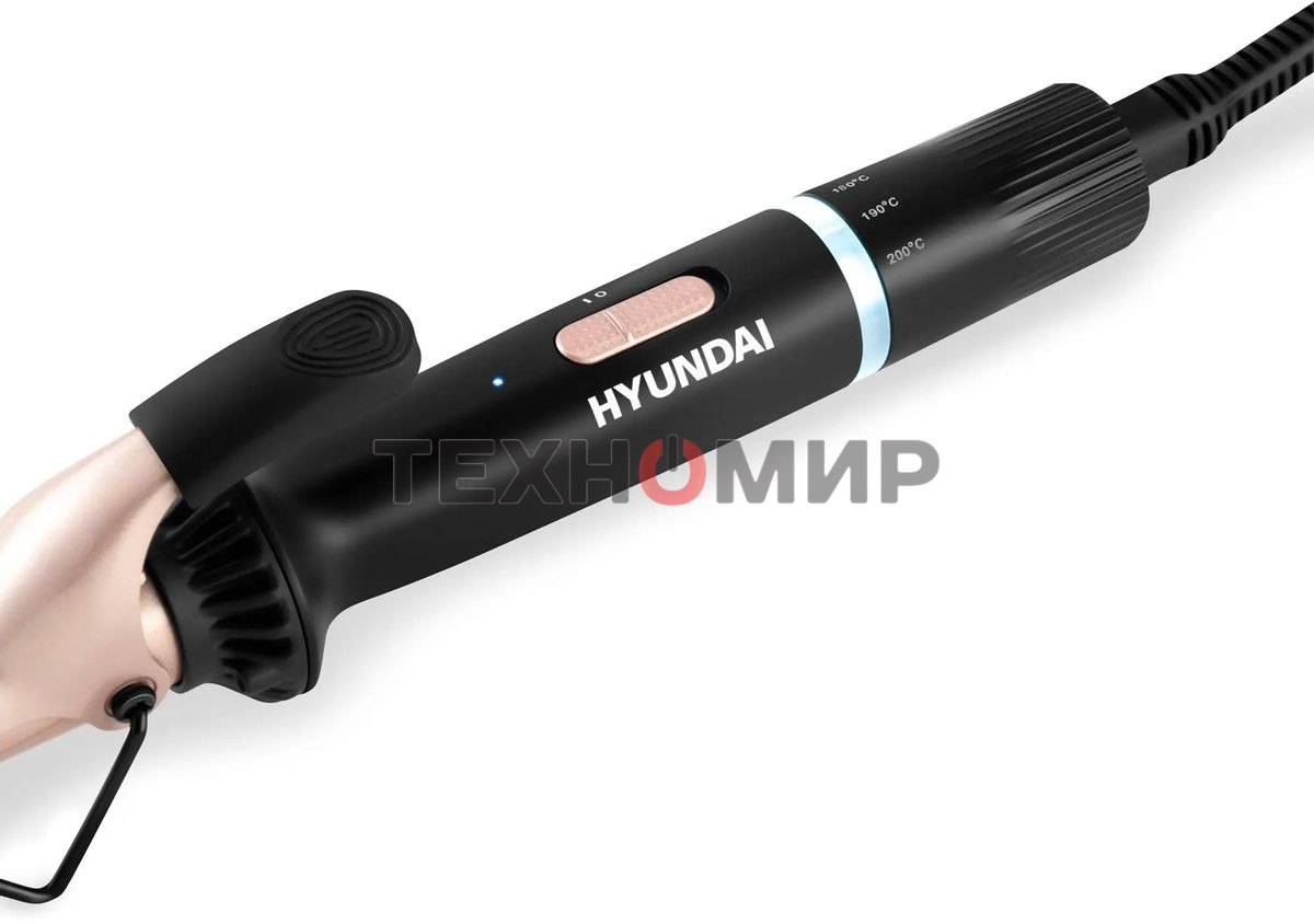 Щипцы Hyundai H-HS1422 40Вт макс.темп.:200С покрытие:керамико-турмалиновое черный