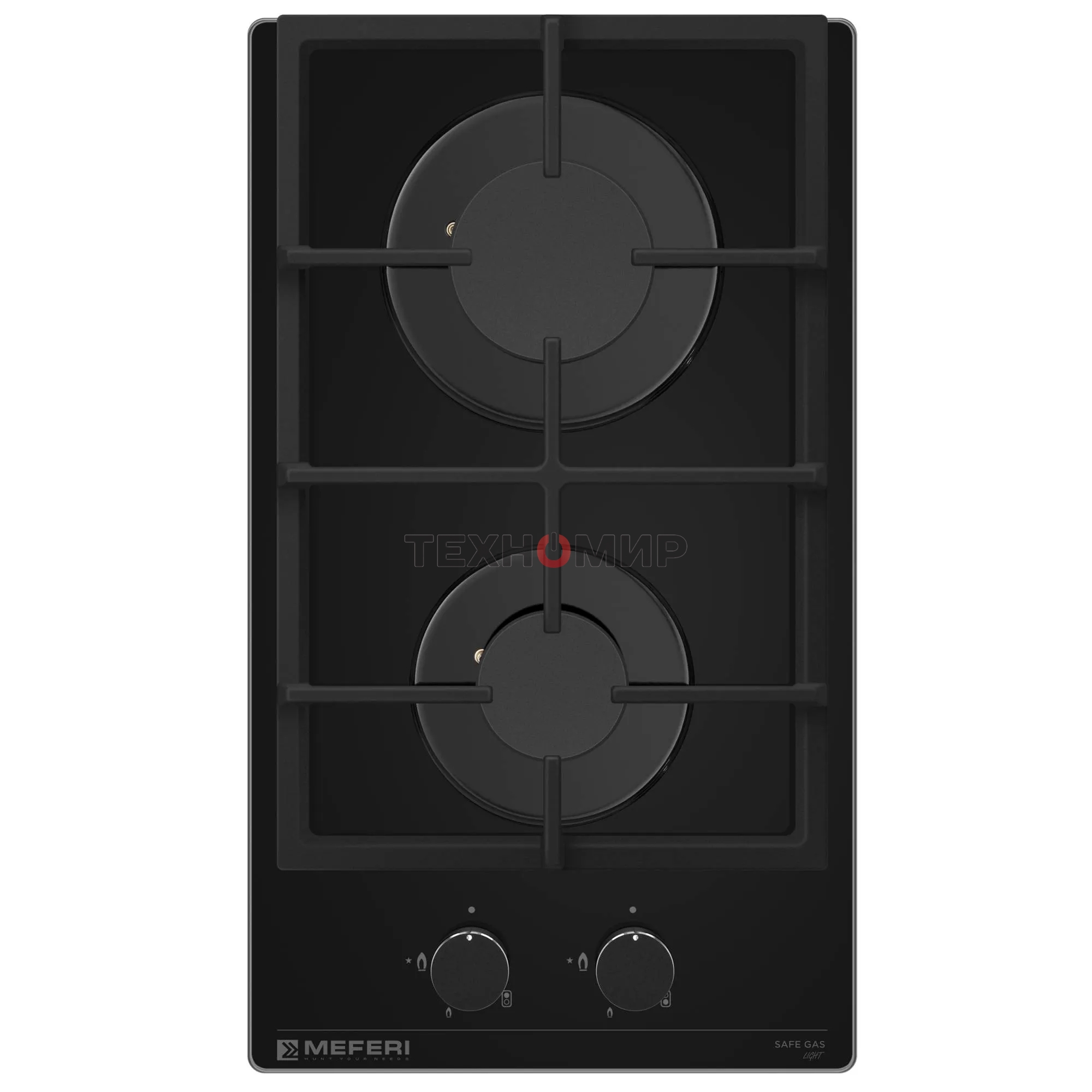 Варочная панель газовая Meferi MGH302BK GLASS LIGHT