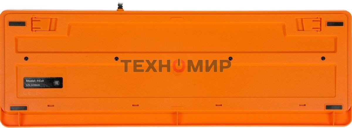 Комплект клавиатура+мышь A4Tech FStyler F1010 проводной, USB, 1600 DPI, чёрный/оранжевый