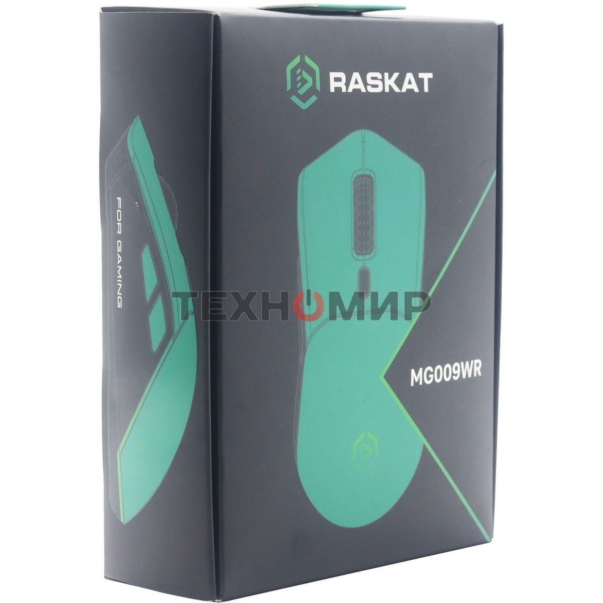 Мышь беспроводная/проводная Raskat MG009WR зеленый, 5000 dpi, радиоканал, USB, кнопки - 7