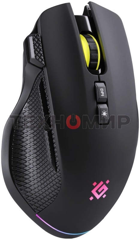 Мышь беспроводная/проводная Defender Immortal GM-421 черный, 10000 dpi, радиоканал, Bluetooth, USB, кнопки - 9