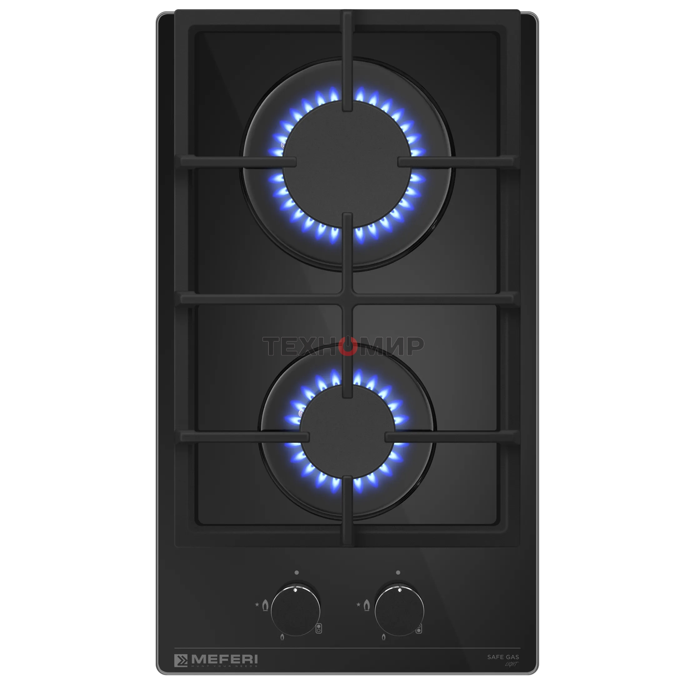 Варочная панель газовая Meferi MGH302BK GLASS LIGHT