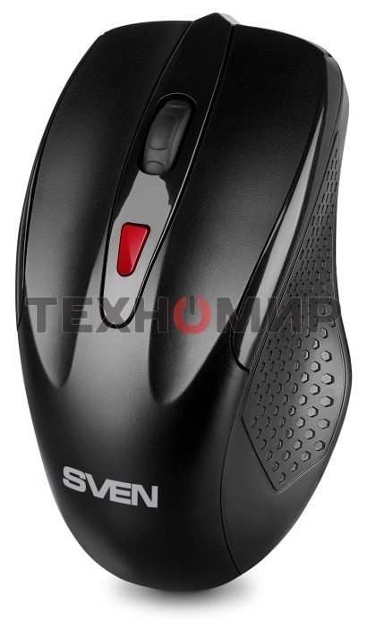 Мышь беспроводная SVEN RX-450W черный, 3200 dpi, радиоканал, USB, кнопки - 6