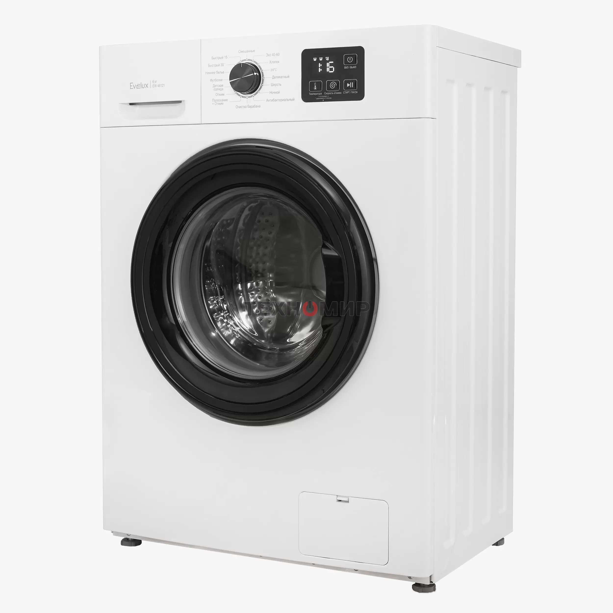 Стиральная машина Evelux EW 46121 белый загр.фронтальная макс.:6 кг 1200об/мин класс: А++
