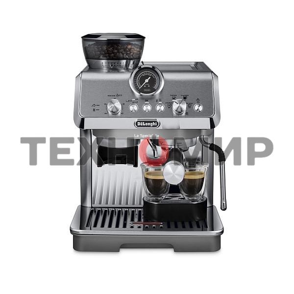 Кофеварка рожковая DeLonghi EC9255.M серебристый, исп. кофе - молотый/чалды, 1,7 л, 1400 Вт, 15 бар