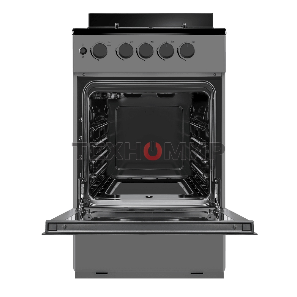 Плита газовая Maunfeld MGC50GEGR08 серый, конфорок 4 шт, духовка 59 л, 50 см x 88 см x 65 см