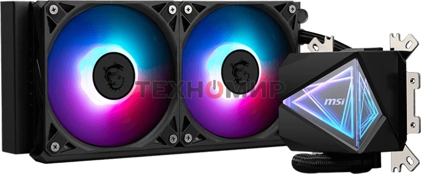 Жидкостная система охлаждения MSI MAG CORELIQUID I240 2x ARGb Gen2 Fan, ARGb Gen2 Block, Color Box