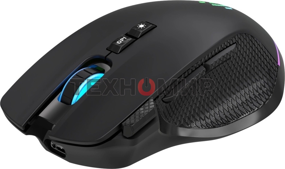 Мышь беспроводная/проводная Defender Immortal GM-421 черный, 10000 dpi, радиоканал, Bluetooth, USB, кнопки - 9