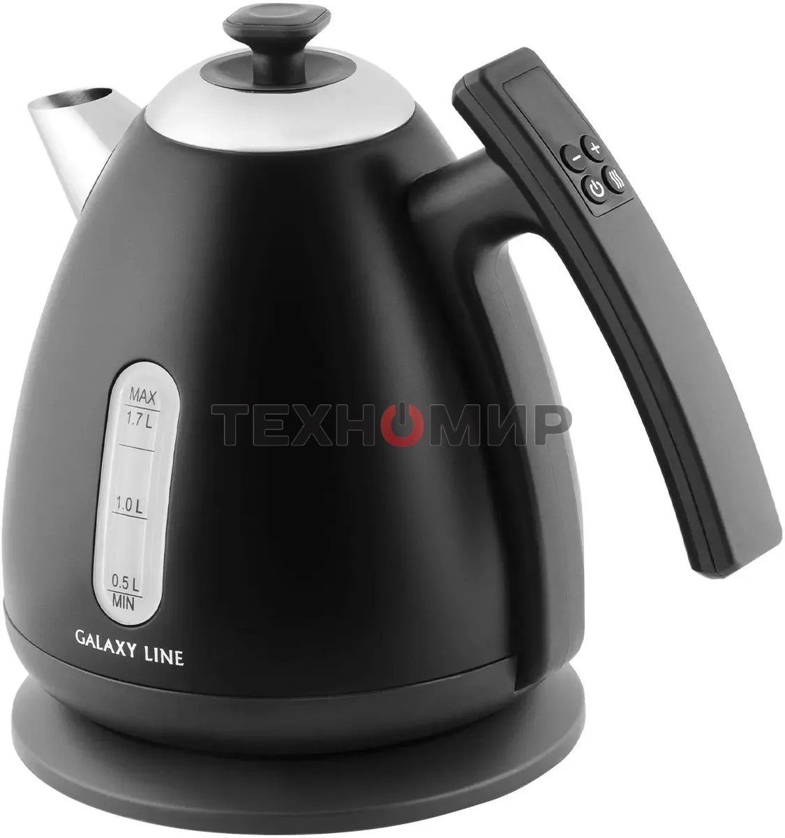 Чайник электрический Galaxy Line GL 0343, черный нефрит, металл, 2200 Вт, 1.7 л