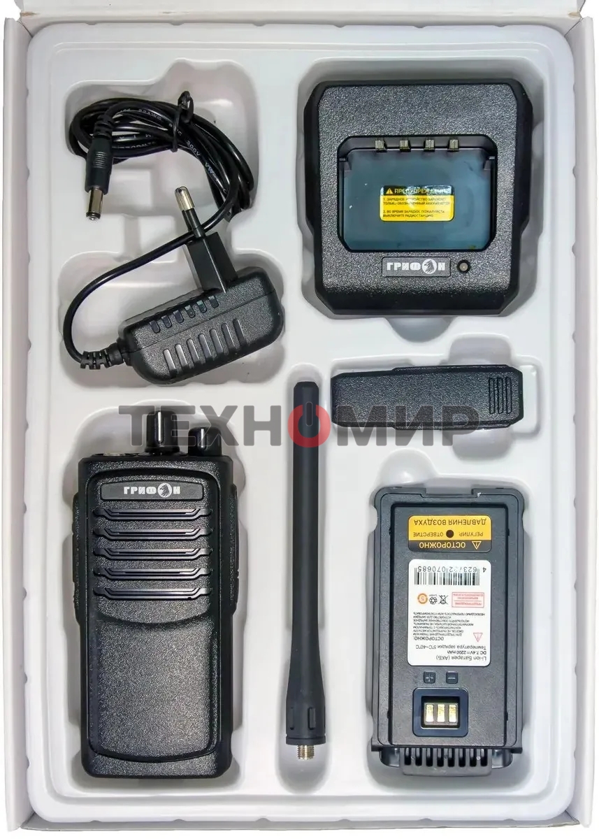 Рация Грифон G-34 16кан. до 15.20км компл.:1шт аккум. черный (FN61003)