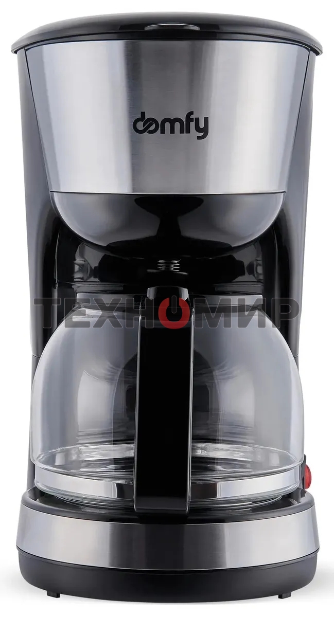 Кофеварка капельная Domfy metal DSM-CM301 1000Вт черный/серебристый