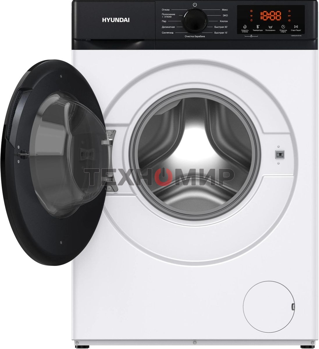 Стиральная машина Hyundai WME8215 класс: A загр.фронтальная макс.:8кг белый инвертер