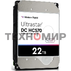 Жесткий диск Western Digital HDD Server Ultrastar DC HC570 WUH722222ALE6L4 22TB 7200rpm SATA-III 512Mb 3.5