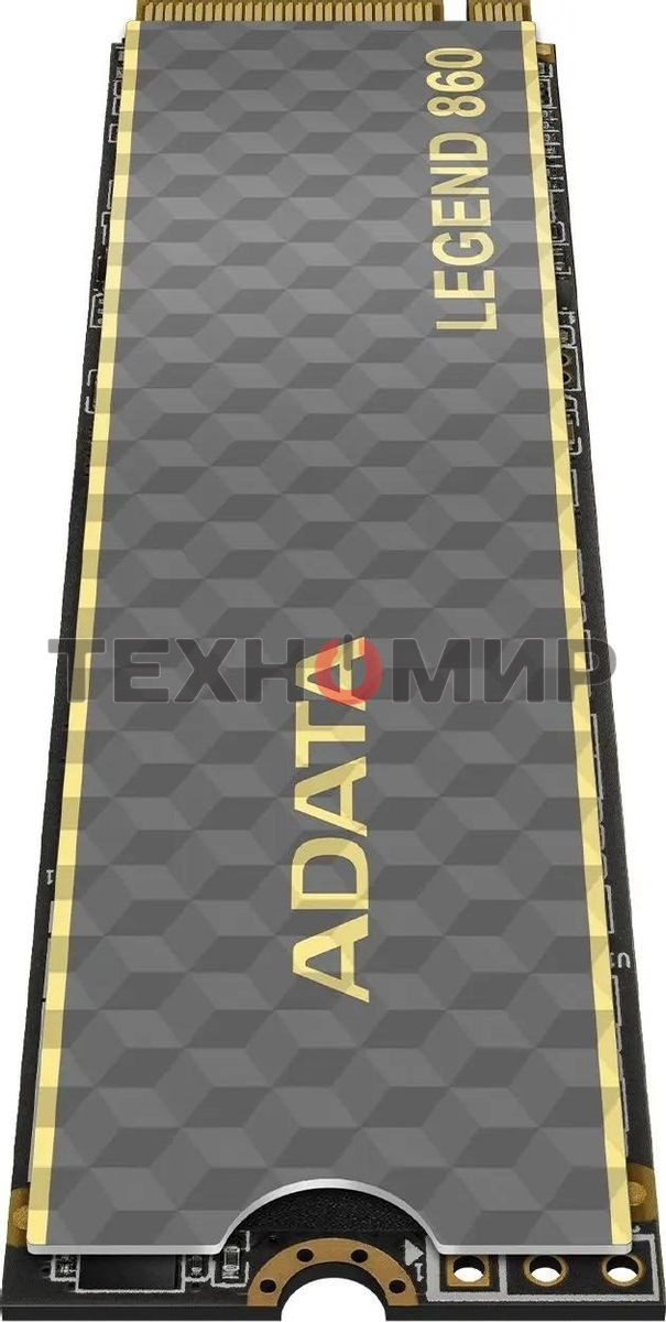 Накопитель SSD ADATA LEGEND 860, 1Tb, PCIe 4.0 x4, 2280, NVMe, R/W 6000/4000, с радиатором