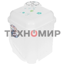 Стиральная машина Славда WS-35Е белая, загрузка вертикальная 3.5кг, класс: A+