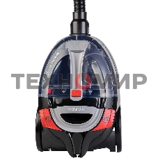 Пылесос Hyundai HYV-C3077 черный, 380/2000 Вт, уборка сухая, пылесборник контейнер 1.5 л