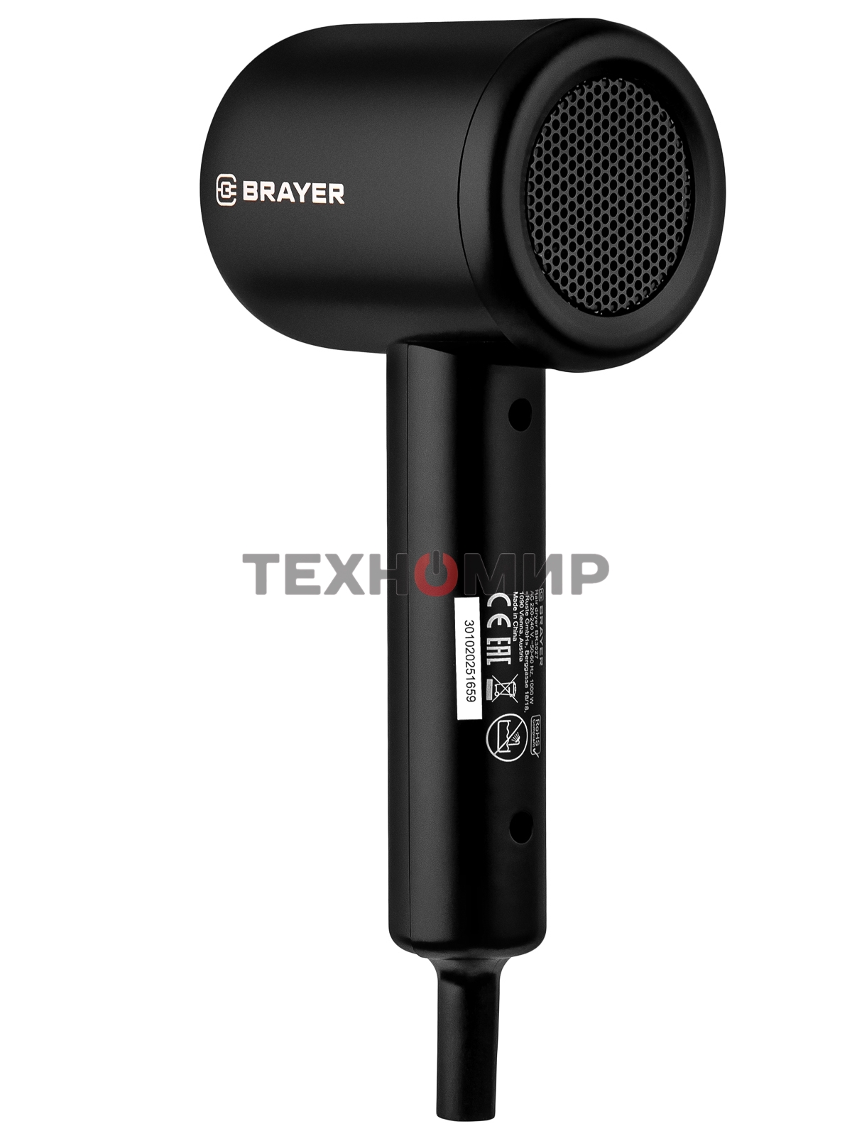 Фен BRAYER BR3027 черный, 1000 Вт