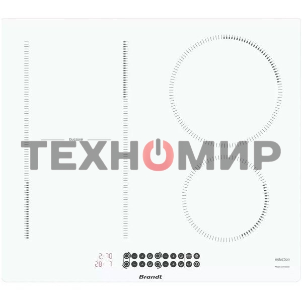 Индукционная варочная панель BRANDT BPI164DUW белый