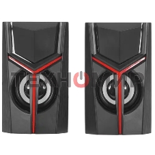 Акустическая система 2.0 Qumo TRON AS007, 10 ВТ, объемное звучание, RGb подсветка, USB/Jack 3,5мм