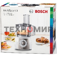 Кухонный комбайн Bosch MCM3501M 800 Вт, Скорости: 2, Блендер 1 л, Чаша 2.3 л, черный/серебристый