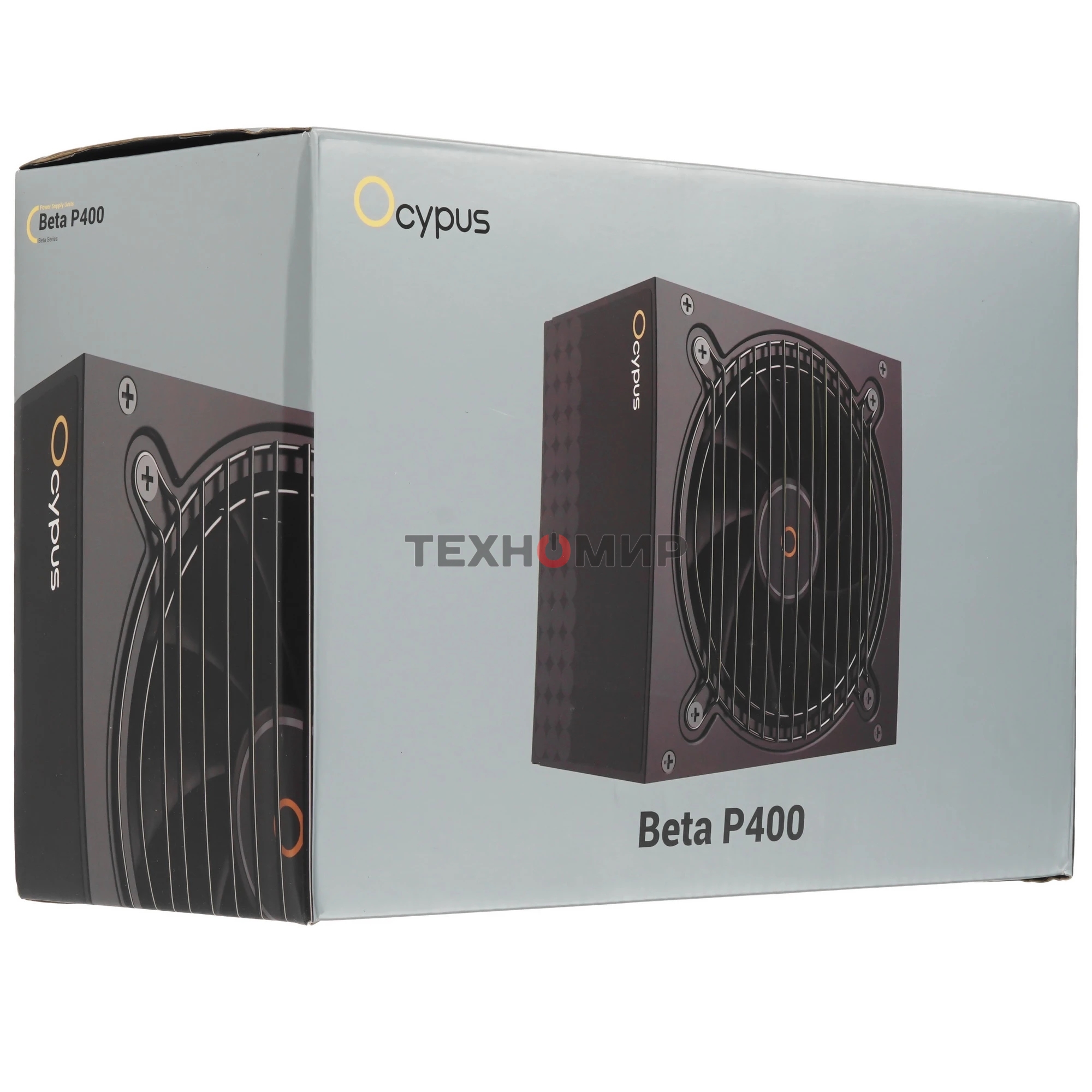 Блок питания 400W Ocypus Beta P400 BK (ATX, APFC, 20+4 pin, 120мм fan, PCI-E 6+2Px2, 3xSATA) (Beta-P400-N1HDBK024X-EU)