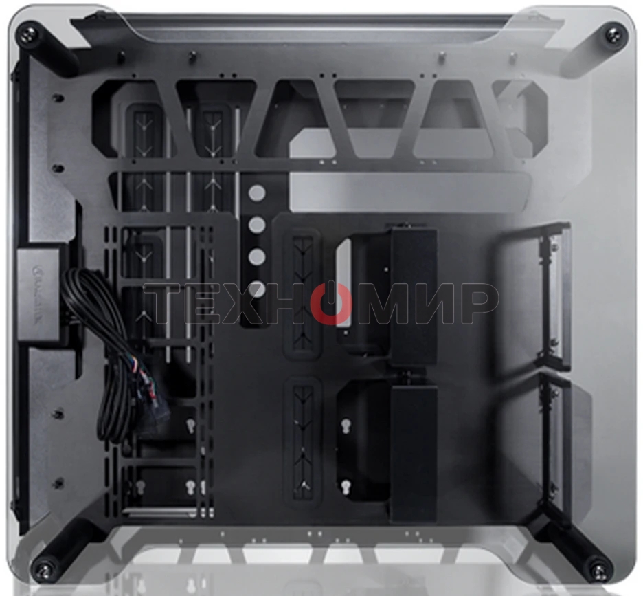 Корпус без блока питания Raijintek ENYO, Full-Tower, TG, no fans, 4xUSB-A 3.0, SSI-EEB, E-ATX, ATX, mATX, mITX Black