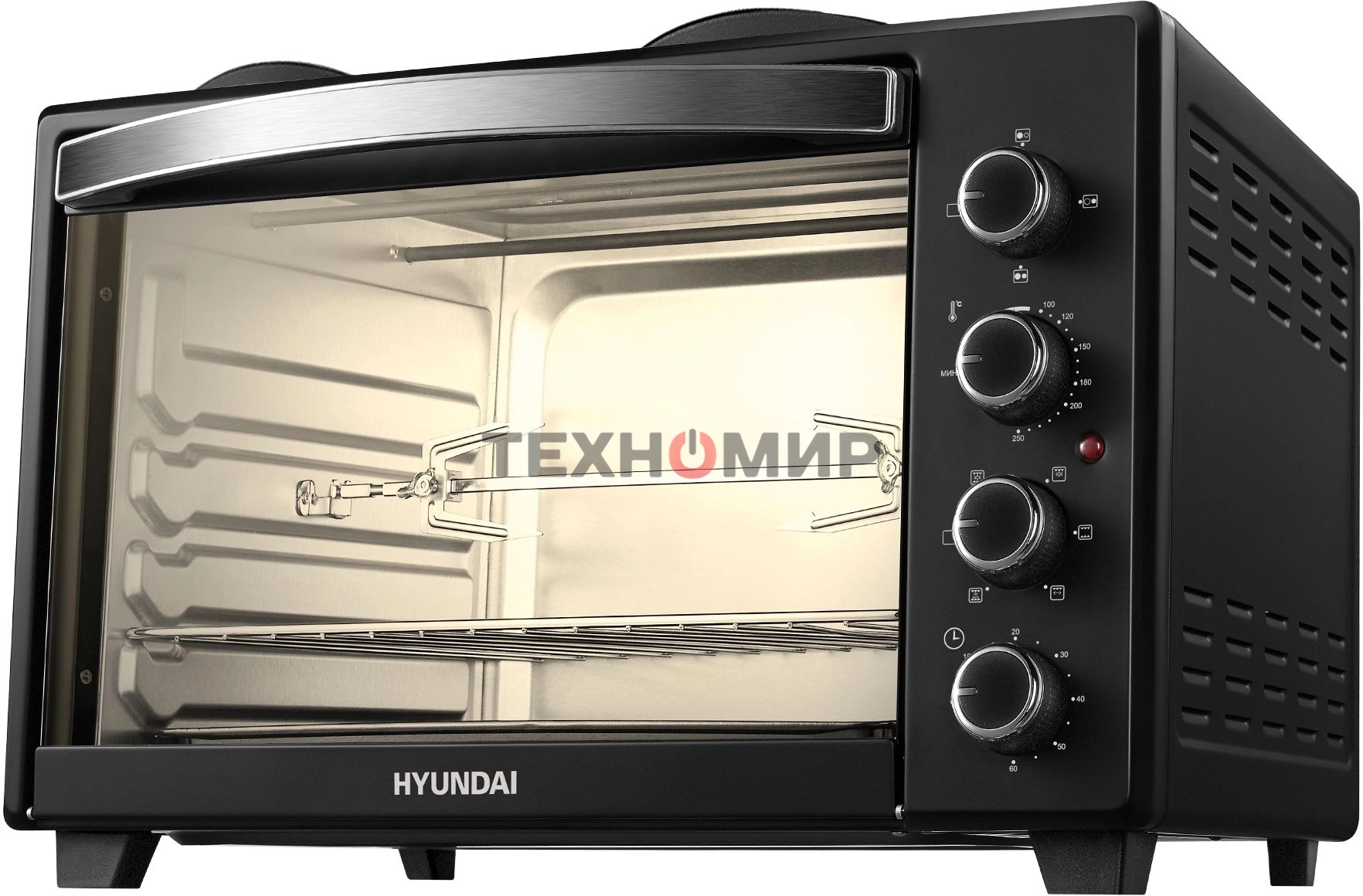 Мини-печь Hyundai MIO-HY099 45л. 2000Вт черный