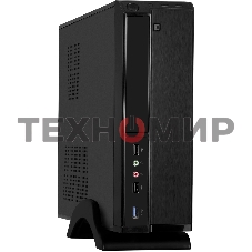 Компьютерный корпус Desktop ExeGate EX288781RUS MI-207U-350W-8 (miniITX/mATX, БП M350 с вент. 8см, 1*USB+1*USB 3.0, аудио, черный)