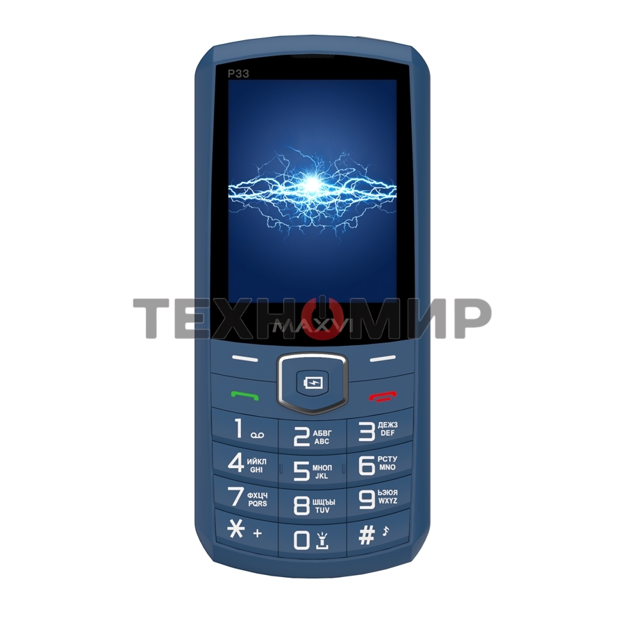 Мобильный телефон Maxvi P33 маренго