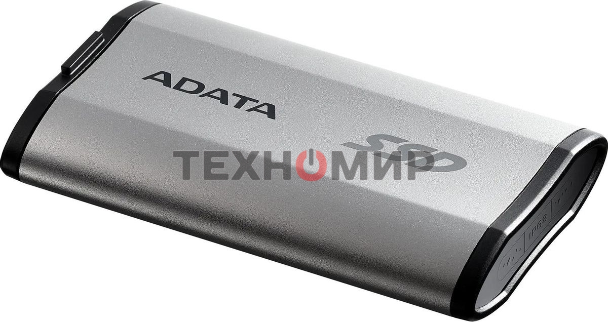 Внешний SSD ADATA SD810, 1TB, USB 3.2 Gen 2x2 Type-C, R/W 2000/2000, серебристый