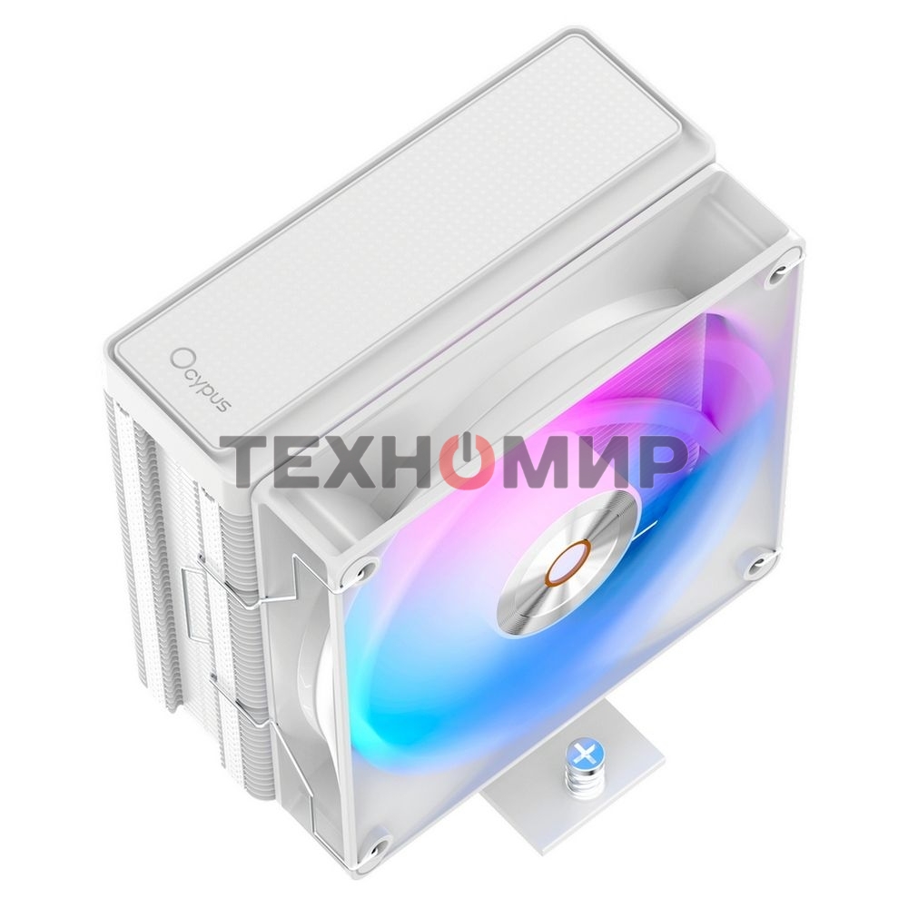 Кулер для процессора Cooler Ocypus Delta A40 WH ARGb белый 120мм алюминий+медь 2000rpm 29db 4-pin 220W 156мм