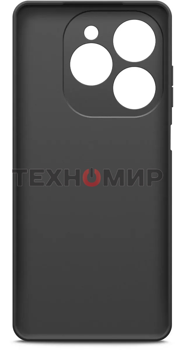 Чехол (клип-кейс) BoraSCO для Tecno Spark 20 Pro Silicone Case черный