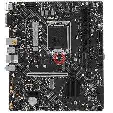 Материнская плата MSI PRO H610M-B, LGA1700, Intel H610, 2xDDR5, 4xSATA, 1xM.2, 1xPCIe 4.0 x16, 1xPCIe x1, 1xHDMI, 1xDP, 1x1Gb LAN, 2xUSB 3.2 Gen 1, 4xUSB 2.0, 3x3.5 мм, 7.1, micro-ATX