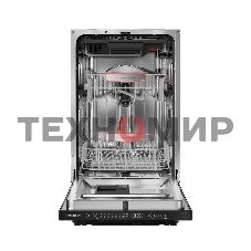 Встраиваемая посудомоечная машина Kuppersberg GHL 4530, High-Tech, 45 см, 11 комплектов, 8 программ, 3 корзины, лифт-механизм, конденсационная сушка, луч на полу, полная защита от протечек, индикатор отсутствия соли и ополаскивателя, отображение времени м