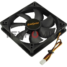 Вентилятор для корпуса ExeGate EX12025S3P черный, 120 мм, 1500 об/мин, 24 дБ, 3 pin