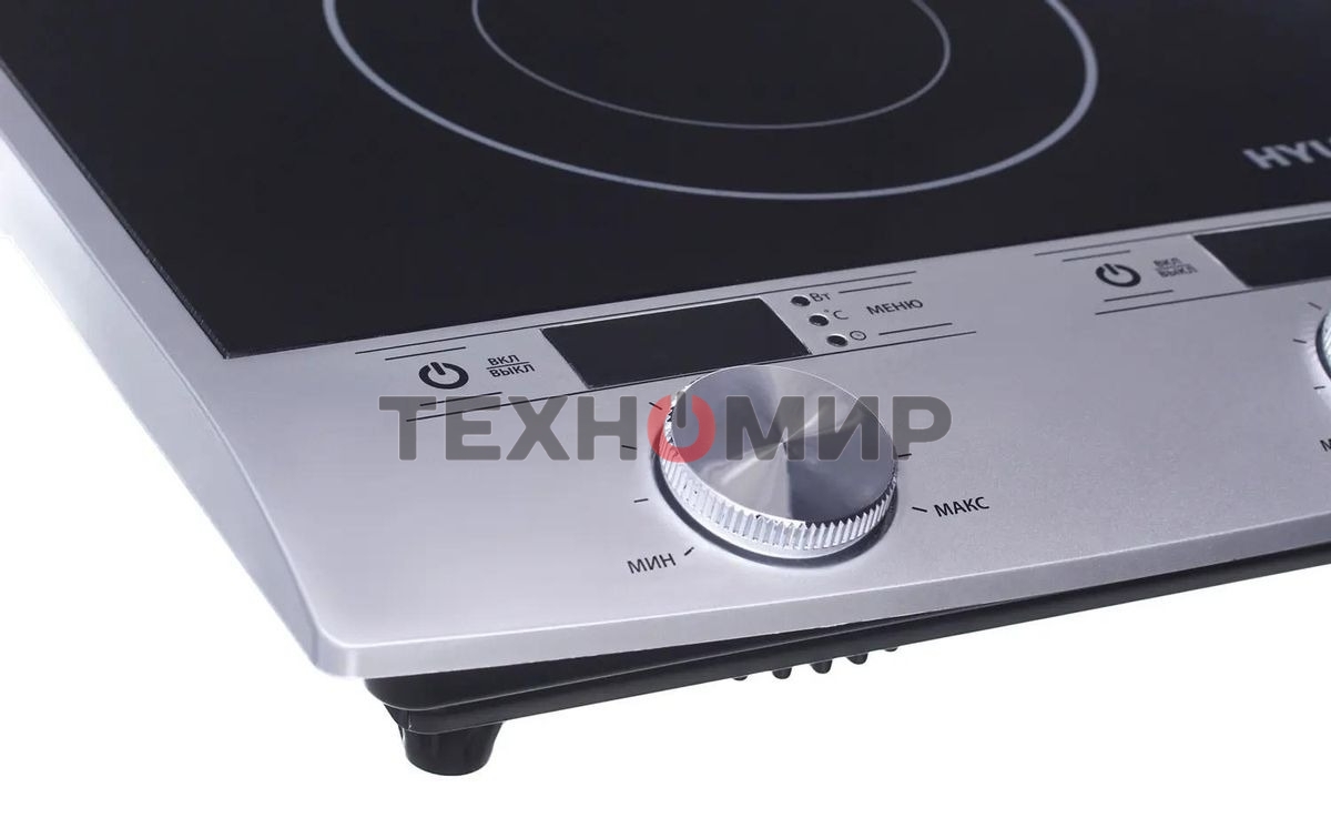 Плита настольная электрическая Hyundai HYC-0103 серебристый/черный стеклокерамика (настольная)
