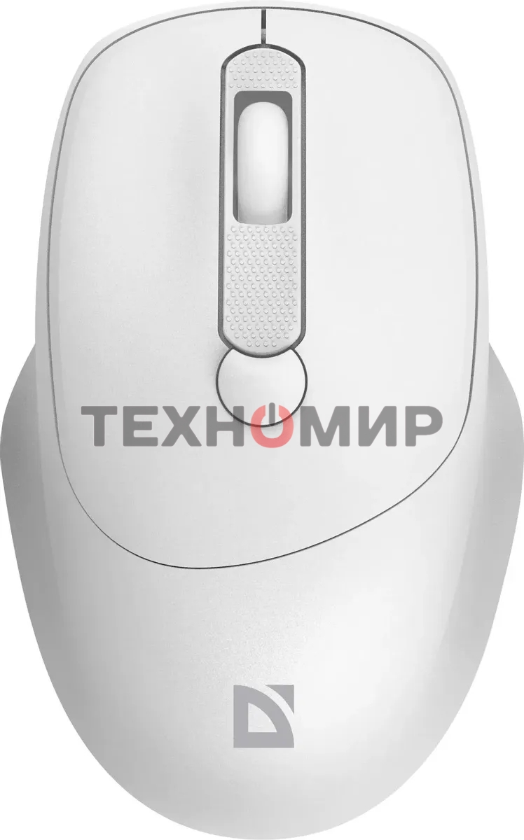 Мышь беспроводная Defender Feam MM-296 белый, 1600 dpi, радиоканал, USB, кнопки - 4