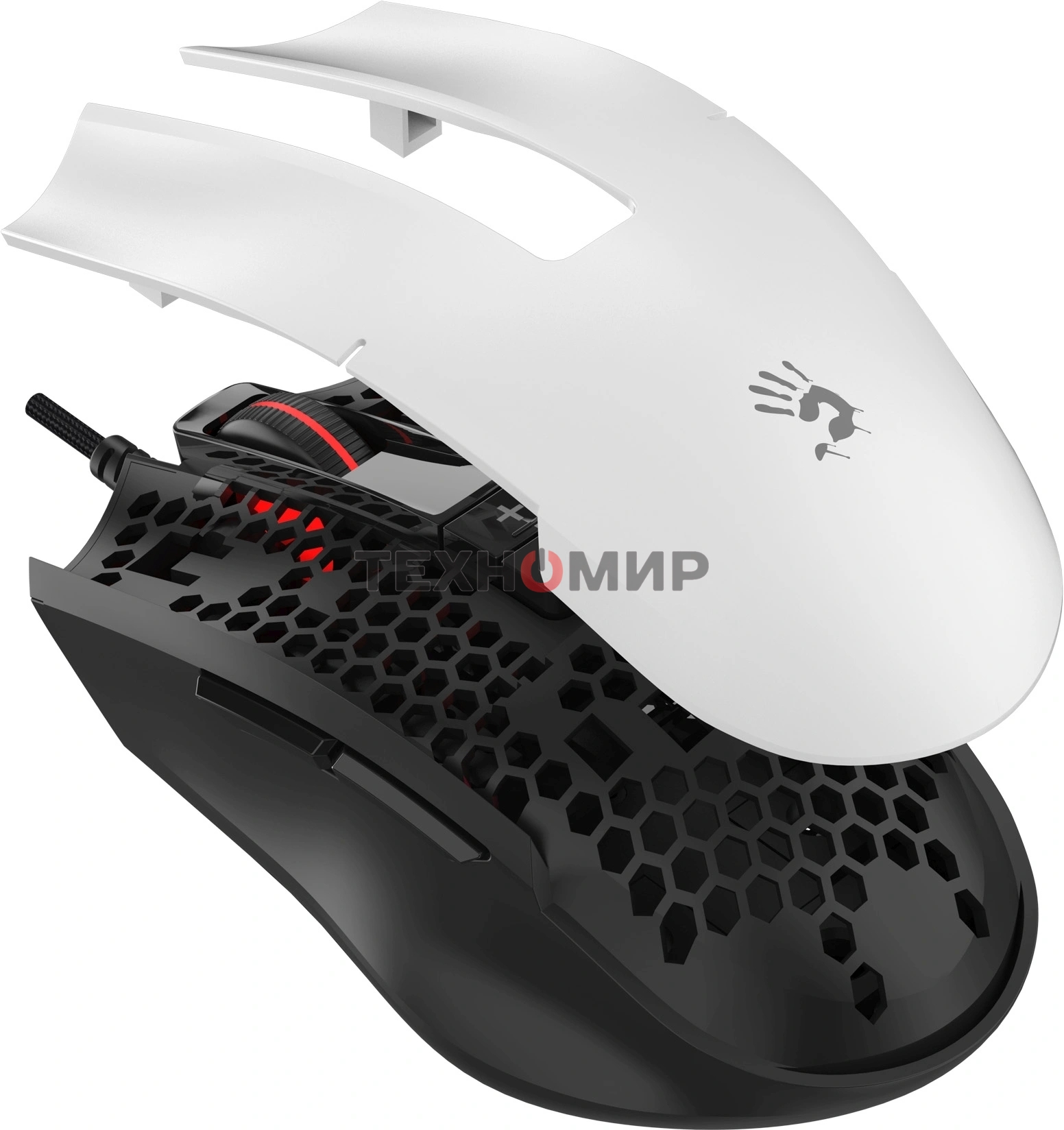 Мышь проводная A4Tech Bloody ES8 белый, 6000 dpi, USB, кнопки - 7