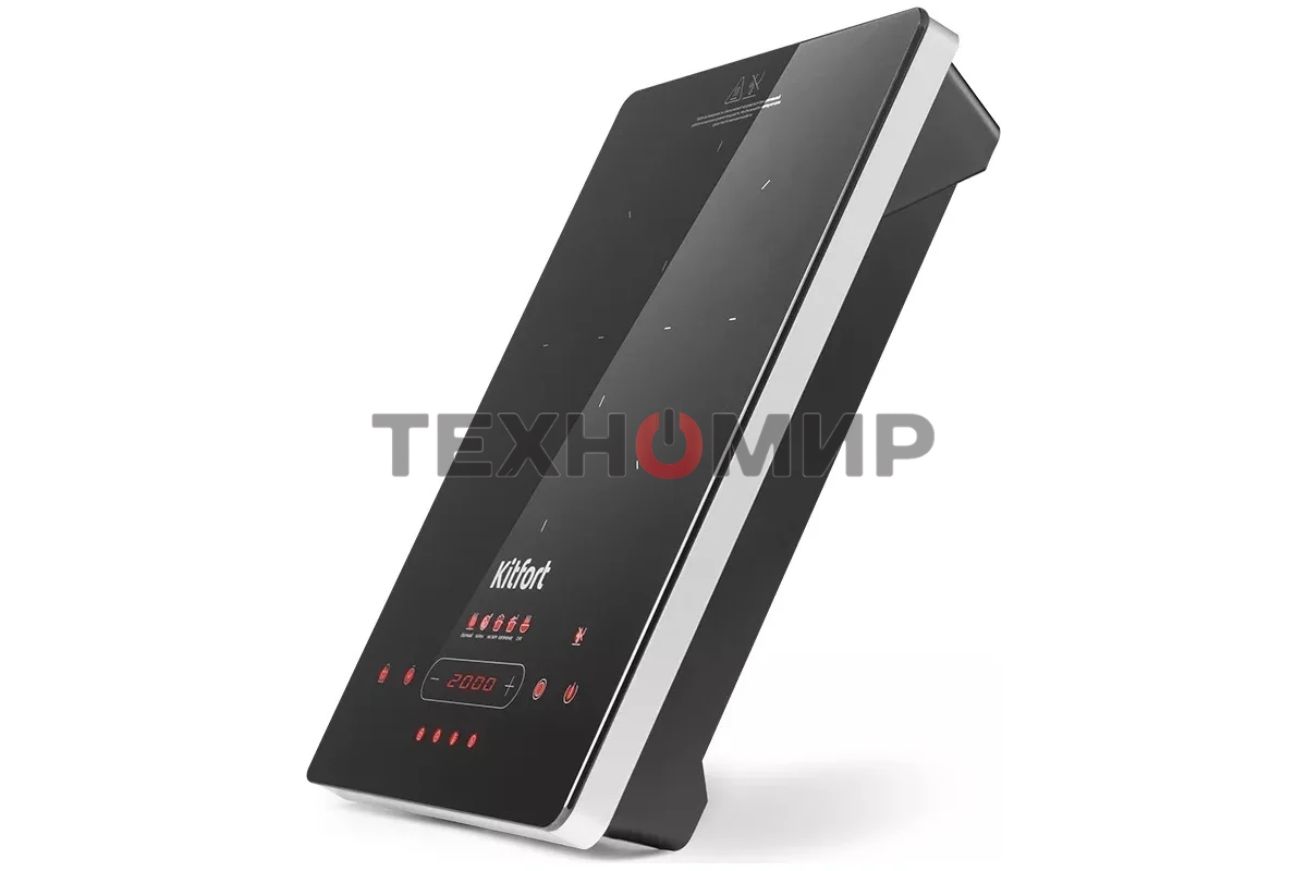 Плита настольная инфракрасная Kitfort КТ-153 черный/серебристый стеклокерамика