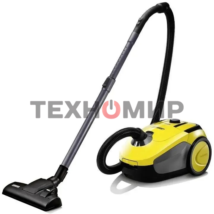 Пылесос Karcher VC2 желтый, 700 Вт, уборка сухая, пылесборник мешок 2,8 л