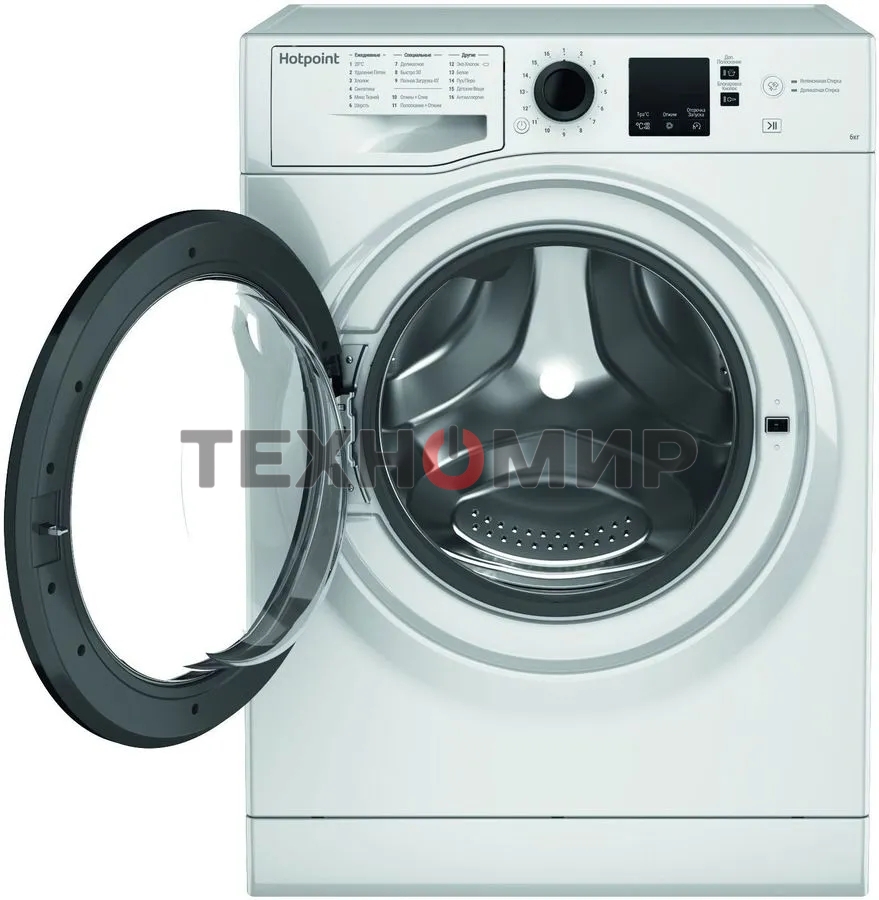 Стиральная машина Hotpoint NSS 6015 K RU белый, загр. фронтальная макс.: 6 кг 1000 об/мин класс: А